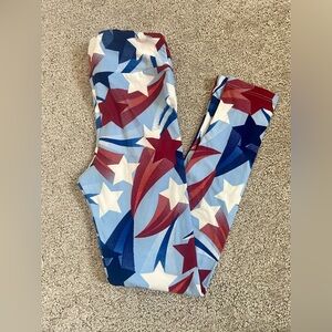LuLaRoe Kids Tween Leggings NWOT 4th of July Independence Day Holiday